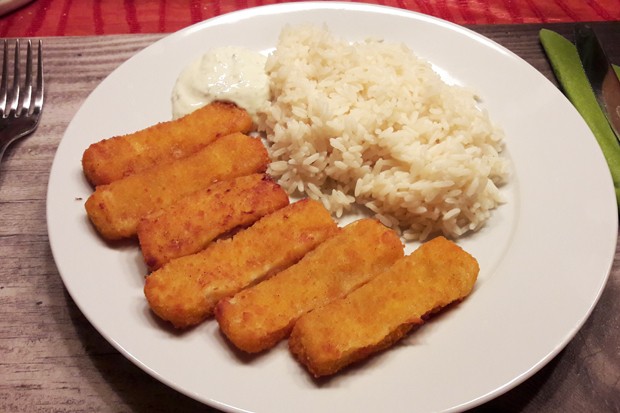 Panierte Fischstäbchen