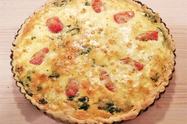 Spinat-Tomaten-Quiche