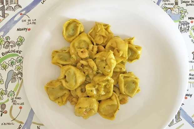 Tortellini mit Krabben