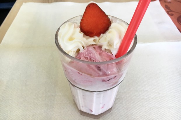 Frisches Erdbeerjoghurt