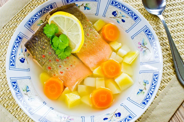 Ucha - traditionelle russische Fischsuppe