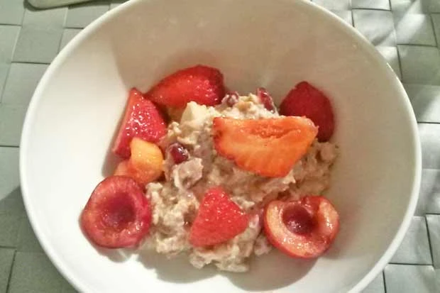 Overnight Oat Berry Bowl