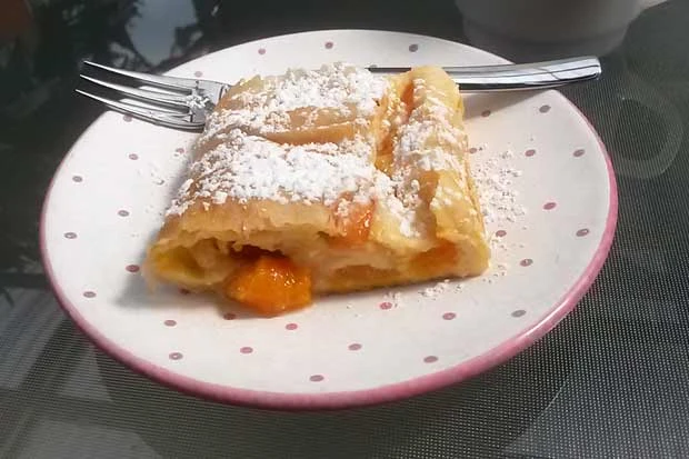 Topfen-Marillen-Strudel