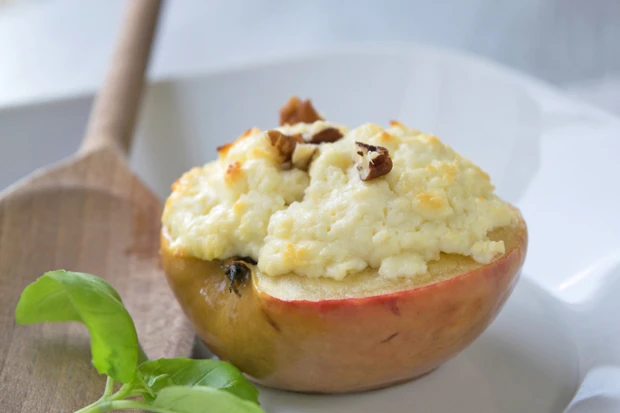 Gebackene &Auml;pfel mit Feta