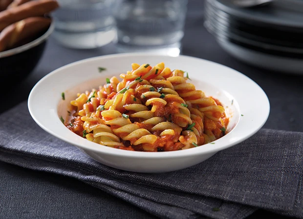 Fusilli Napoletana mit Scampi