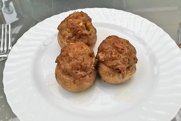Gef&uuml;llte Champignons