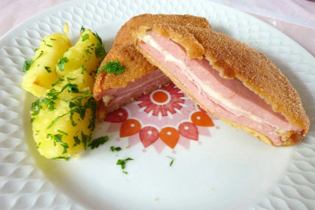 Gefüllter Leberkäse
