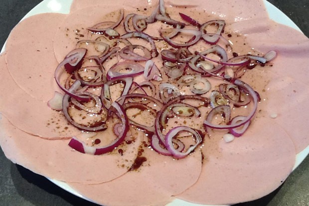 Essigwurst mit Kürbiskernöl