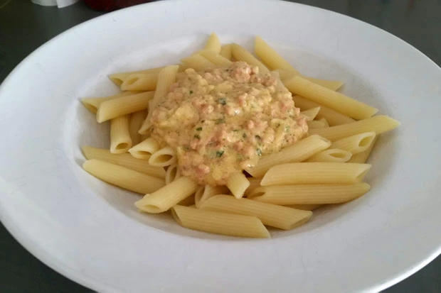 Penne mit Carbonara Sauce