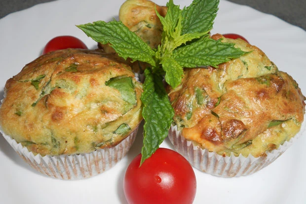 Spinat - Schafk&auml;se Muffins