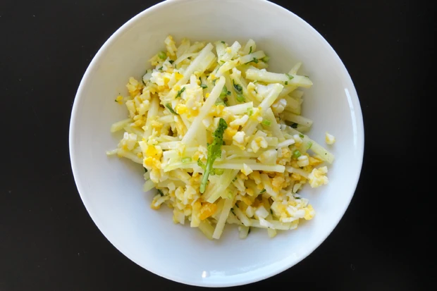 Kohlrabi-Eiersalat