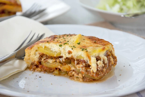 Kartoffelauflauf mit Faschiertem