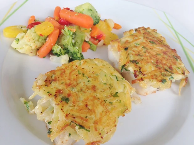 Fisch mit Kartoffelkruste