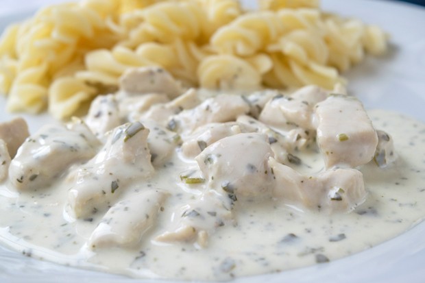 Putengeschnetzeltes mit Gorgonzolasauce