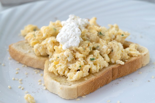 Eierspeise mit Cottage Cheese