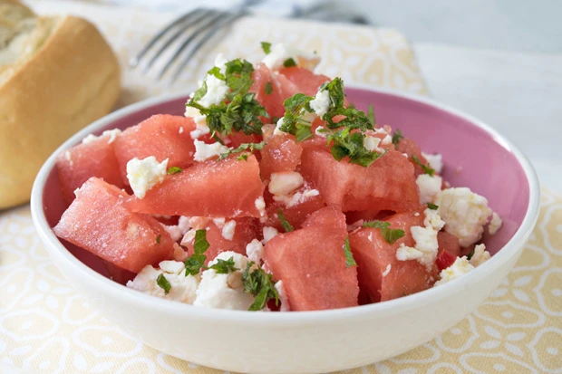 Feta-Melonen-Salat