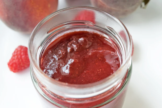 Pfirsich-Himbeer-Marmelade