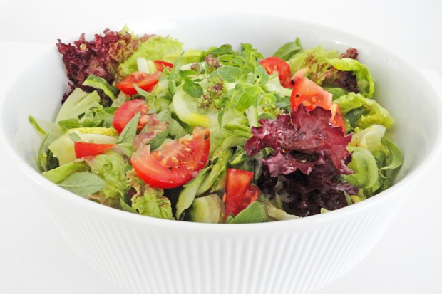 Bunter Salat mit frischem Oregano