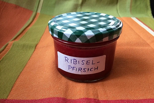 Pfirsich-Johannisbeer-Marmelade