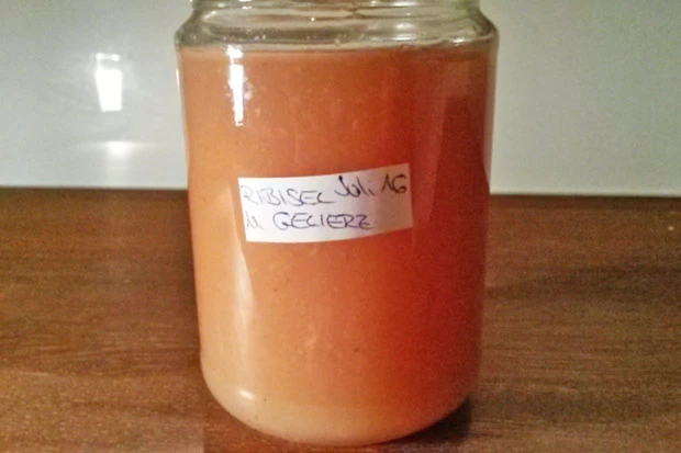 Wei&szlig;e passierte Ribiselmarmelade