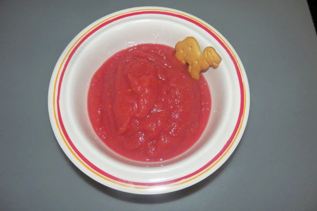 Himbeer-Apfel-Babybrei