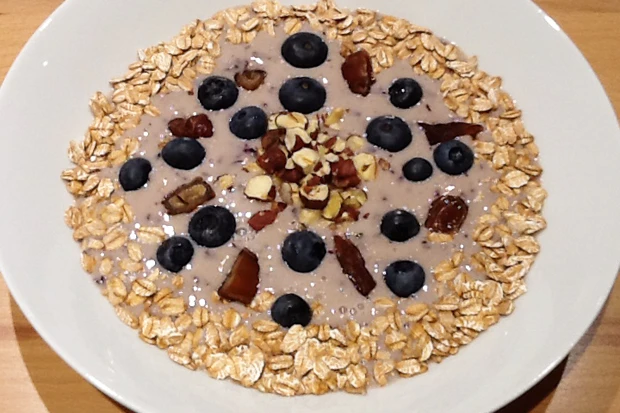Bananen-Heidelbeer Joghurt