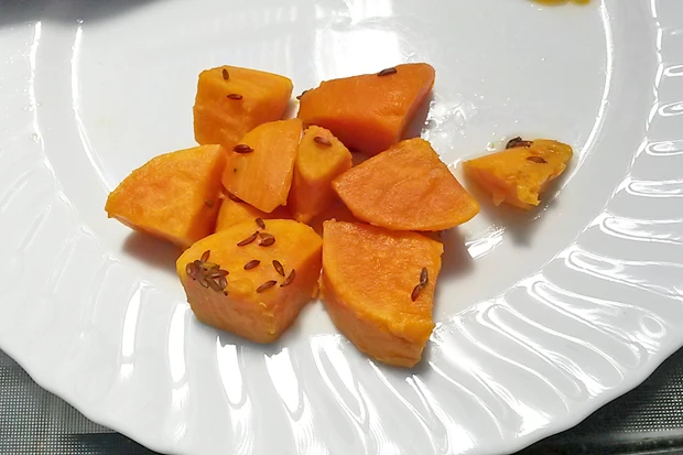 Süßkartoffel mit Kümmel