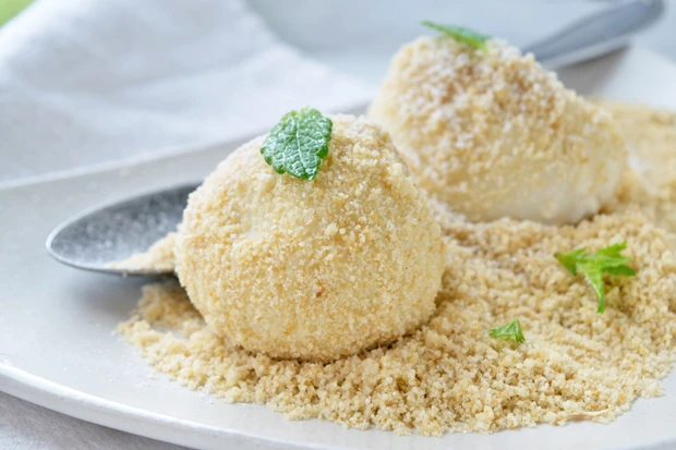 Vegane Topf-Marillen Kn&ouml;del