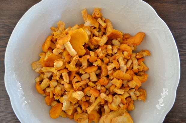 Eierschwammerl mit Eierspeise