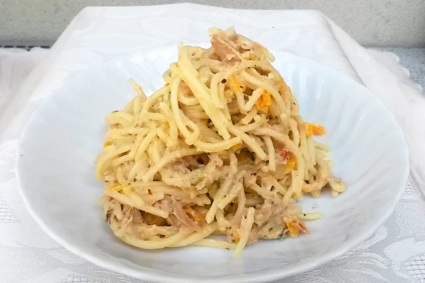 Einfache Thunfischspaghetti