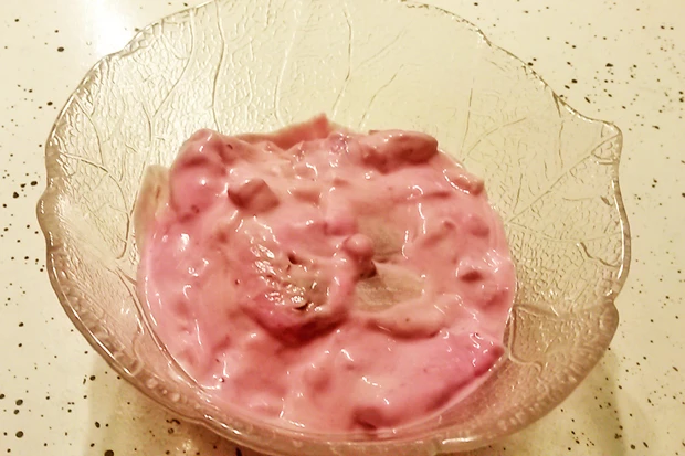 Heringssalat mit Preiselbeeren