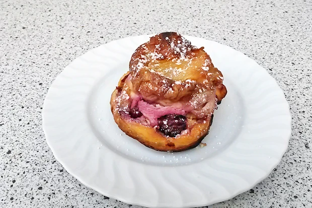 Scheiterhaufen mit Topfen
