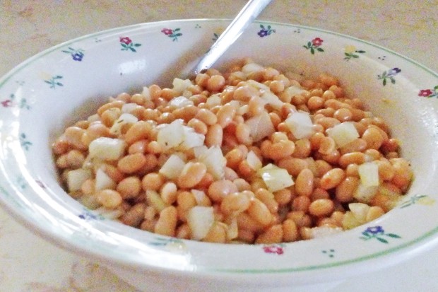 Weißer Bohnensalat