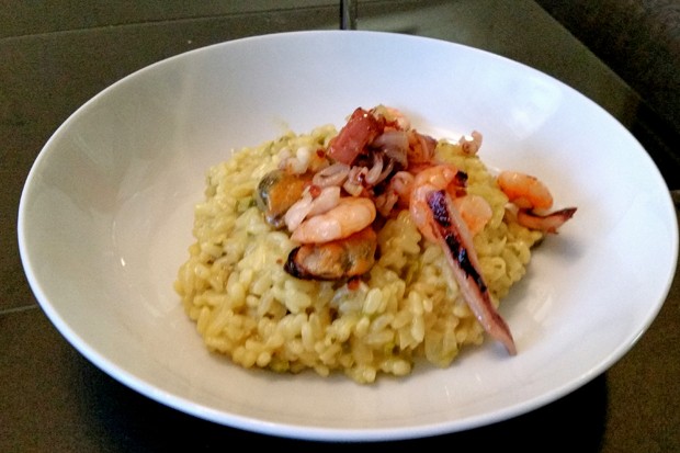 Risotto mit Meeresfrüchte