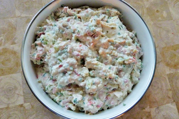 Pikanter Brotaufstrich mit Frischk&auml;se und Schinken