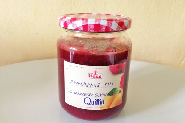 Ananas-Johannisbeere-Jostabeere Marmelade