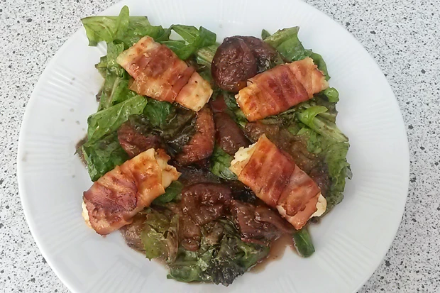 Salat mit scharfen Feigen