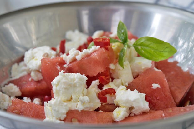 Wassermelonen-Feta-Salat