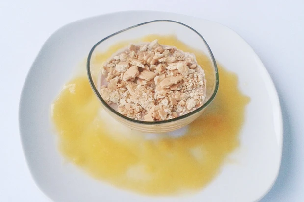 Schokocreme mit Crumble