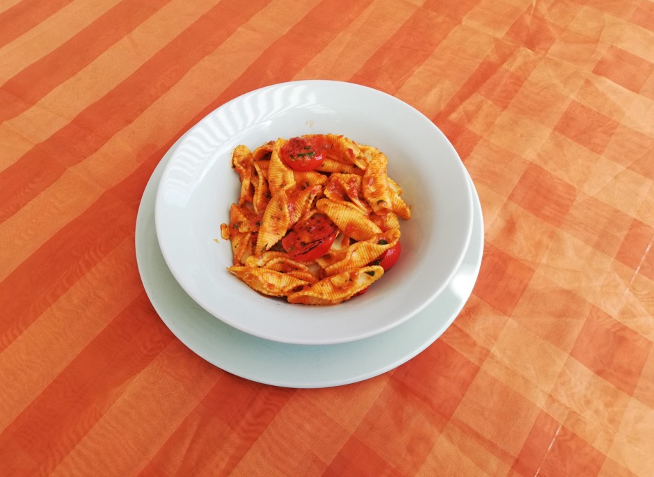 Basilikum-Sesam-Pasta