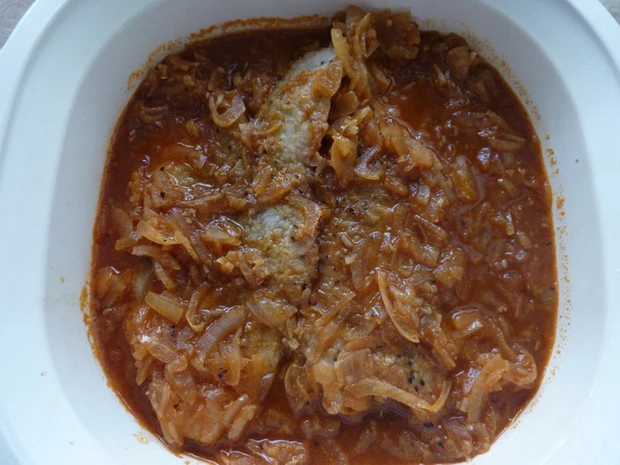 Zwiebel-Saftfleisch