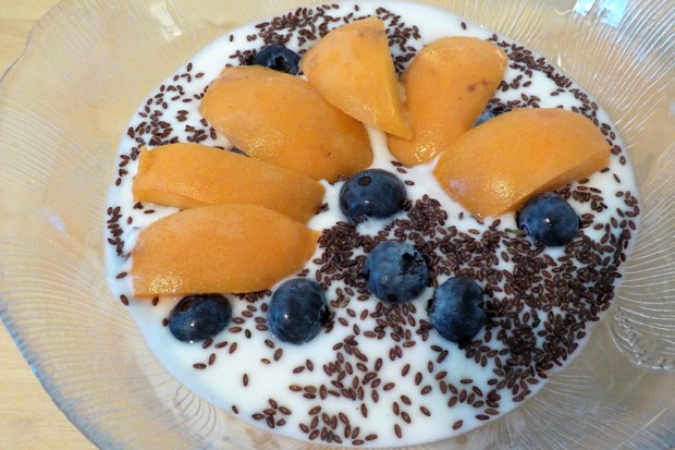 Laktosefreies Joghurt mit Obst