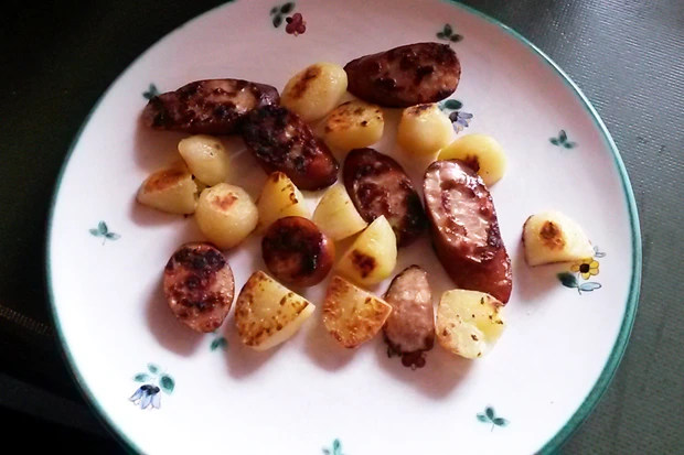 Schnelle Wurstkartoffel