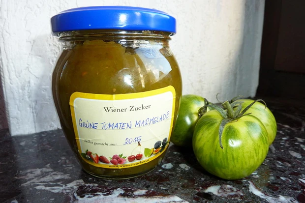 Tomatenmarmelade von gr&uuml;nen Tomaten