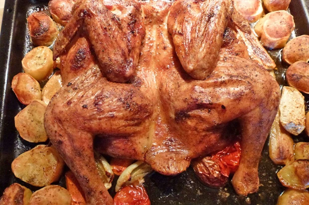 Brathenderl mit Erd&auml;pfeln