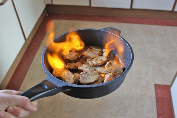 Flambierter Lungenbraten