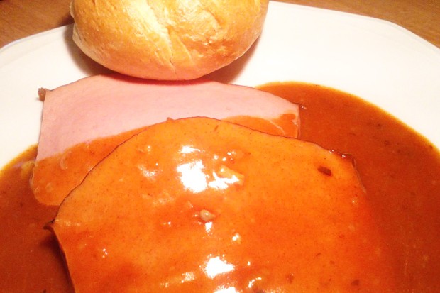 Leberkäse in Saft a la Fuxi