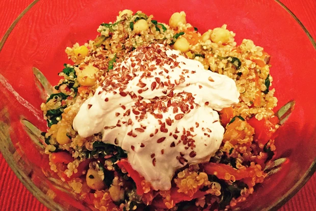 Quinoa-Kichererbsen Bowl