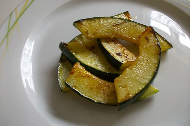 Kürbis gegrillt