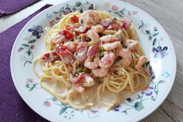 Shrimps Nudeln